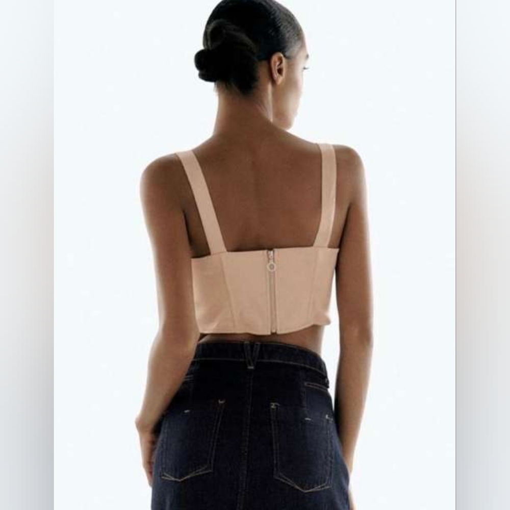 ZARA Satin Effect Corset - Picture 4 of 4